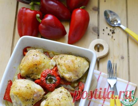 Куриные бёдра, запечённые с ароматным перцем – кулинарный рецепт