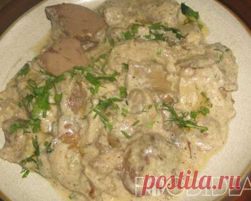 Куриная печень в мультиварке