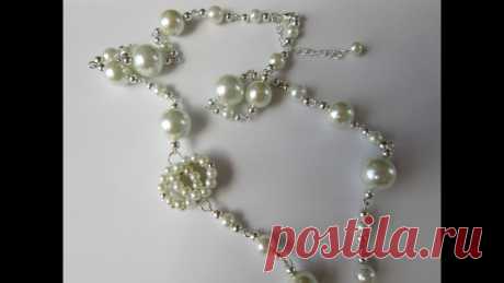 Chanel Style Pearl Necklace. DIY . Бусы Chanel .