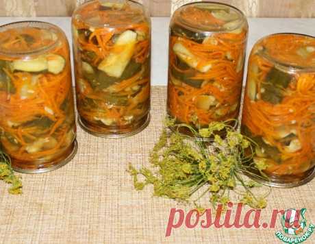 Салат с огурцами и морковью по-корейски – кулинарный рецепт