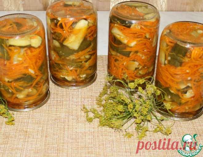 Салат с огурцами и морковью по-корейски – кулинарный рецепт