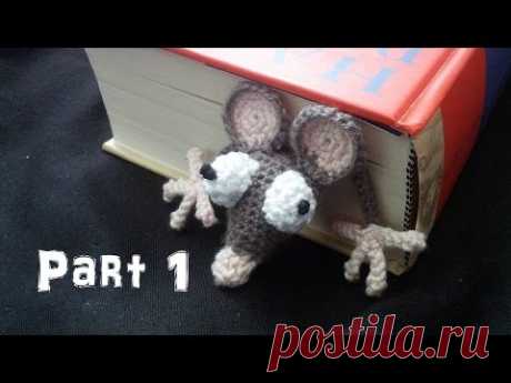 Learn how to crochet an Amigurumi Rat Bookmark Part 1