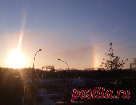 Необычное природное явление наблюдали жители Вологды в первый день нового года