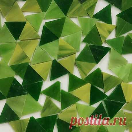 Lazos de JOJO triangular de acrílico sólido para hacer mosaicos, azulejos para manualidades de decoración del hogar, materiales de arte hechos a mano, 50g|Creación de mosaicos| - AliExpress
