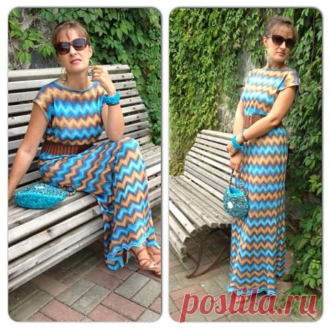 Летнее вязаное платье: элегантность и комфорт в одном - Домоводство: Летняя коллекция на welcomevolunteer.ru