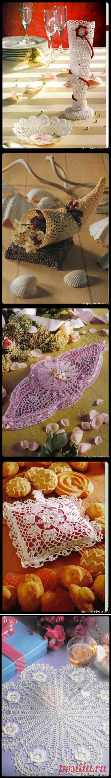 Подборка вязаных поделок крючком со схемами