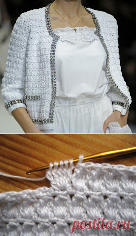 Жакет и платье (крючок) из коллекции Dolce &amp; Gabbana Весна 2011: Вязание крючком и спицами