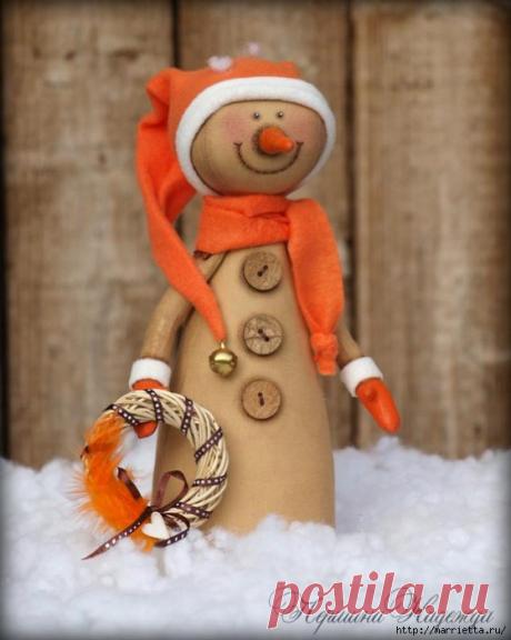 И у меня есть душа...
Кофейные снеговики. Мастер класс.