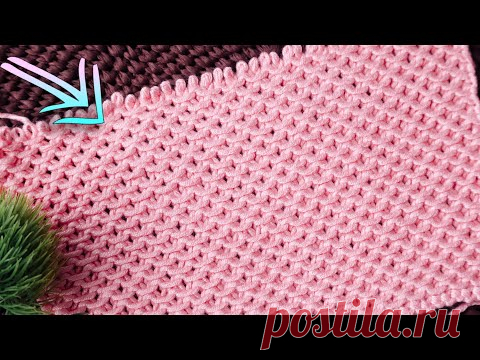 ВЯЖЕТСЯ С ЗАКРЫТЫМИ ГЛАЗАМИ! Плотный и ажурный узор спицами. Китайские волны или Тычинки