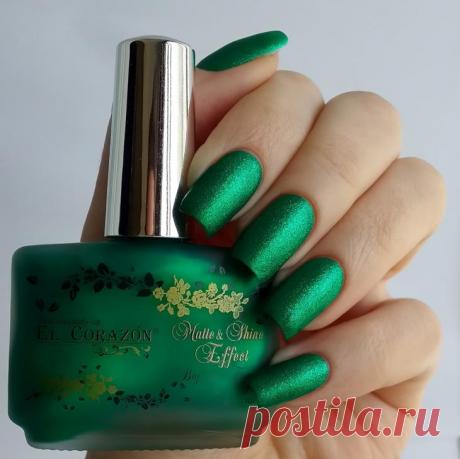 Красивый зеленый маникюр — Модные тенденции 2017