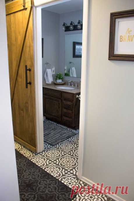 How to Paint Hardwood Floors to Look Like Moroccan Tile DIY | Hometalk