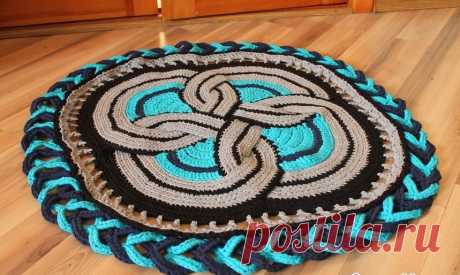 Вязаные коврики крючком: интересные модели, схемы и описание