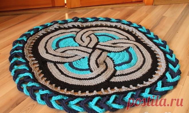Вязаные коврики крючком: интересные модели, схемы и описание