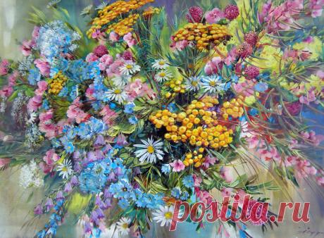 Художник Сердюков Александр Григорьевич. О цветах.