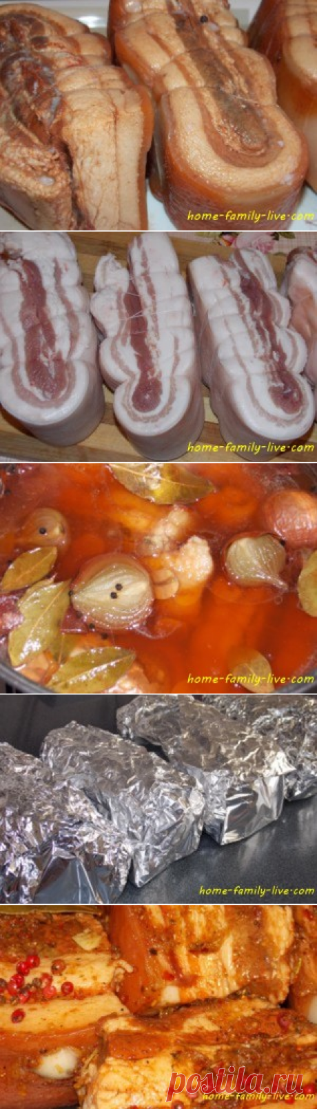 Грудинка в луковой шелухе/Сайт с пошаговыми рецептами с фото для тех кто любит готовить