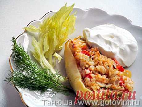 Фаршированный перец «Летний» (с рисом и сыром горгонзола). Фото-рецепт / Готовим.РУ