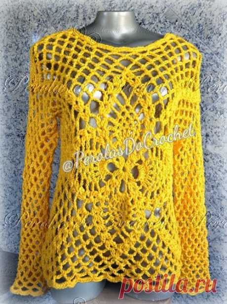 * Ganchillo Perlas: Pap Tutorial - blusa ganchillo en MaxColor Círculo SA