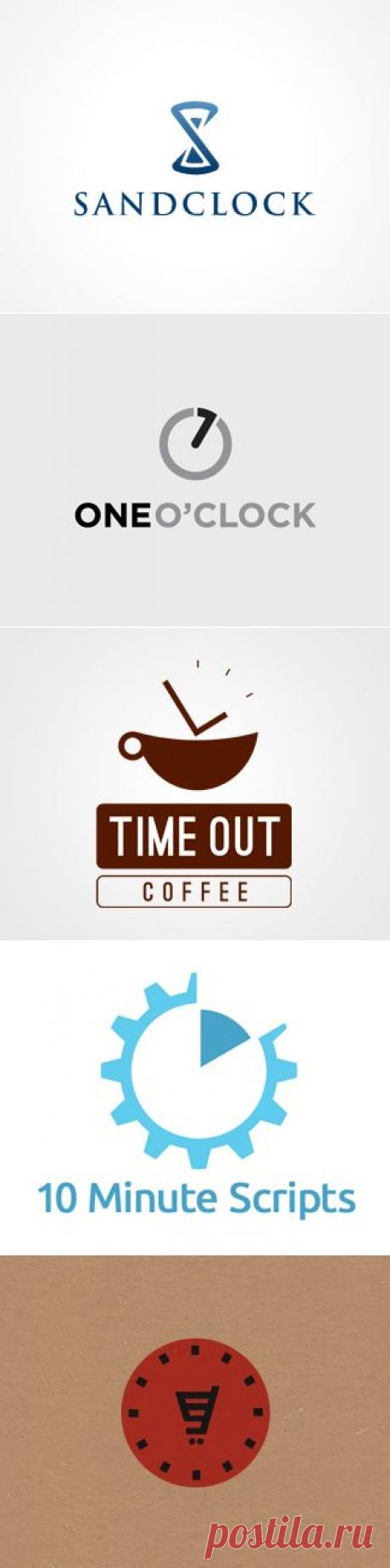 35 Beautiful Examples Logo Designs Inspired By Clock | Designbeep