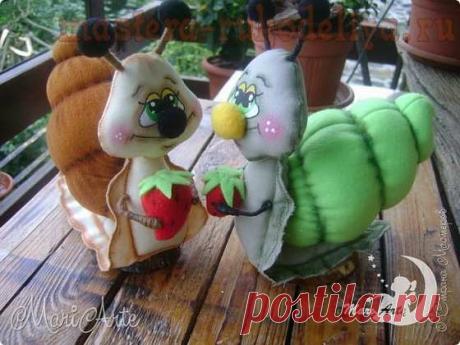 Мастер-класс по шитью игрушек: Улитка