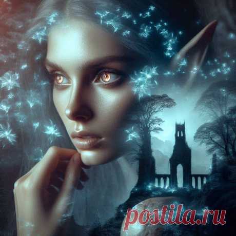 Эльфийская королева: Портрет из двух миров. dalle - Dalle примеры промтов - Форум ИИ о нейросетях - Yes Ai