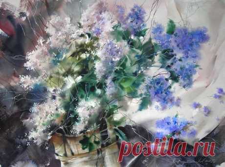 Художник-акварелист Слава Коробейников. Легкие акварели | Usenkomaxim.ru