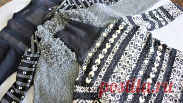 Перебрала гардероб мужа и порезала все его старые свитера. Сшила из них для себя шикарные наряды (результатом очень довольна) | Шебби-Шик | Дзен