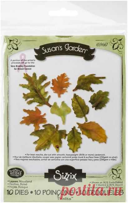 Ножи для вырубки Sizzix Thinlits Dies - Woodland Leaves SIZ-659667