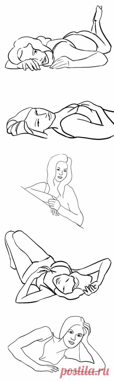Удачные позы для фотографирования девушек