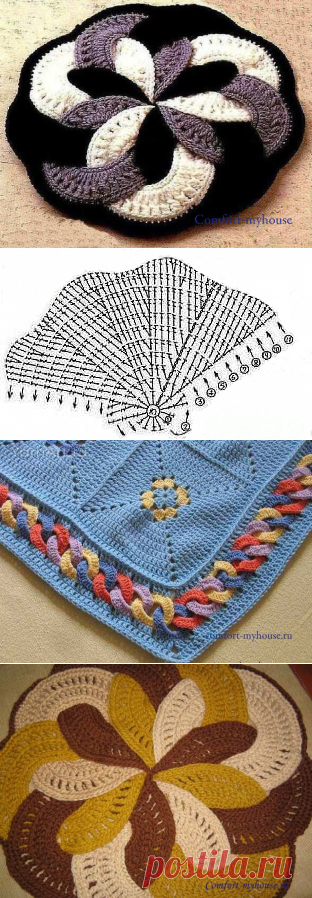 Японские коврики крючком - Автор Ольга Смирнова