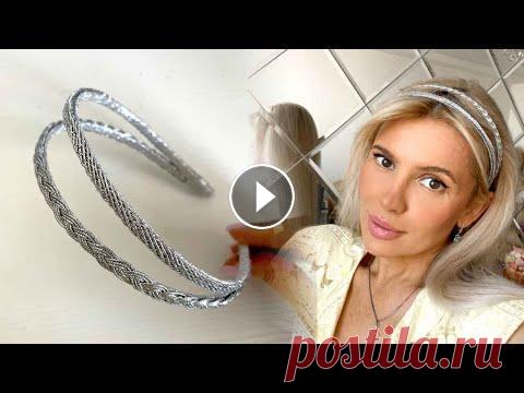 Двойной ободок на волосы своими руками Всем привет!!! В этом видео я покажу, как сделать двойной ободок своими руками!!!...