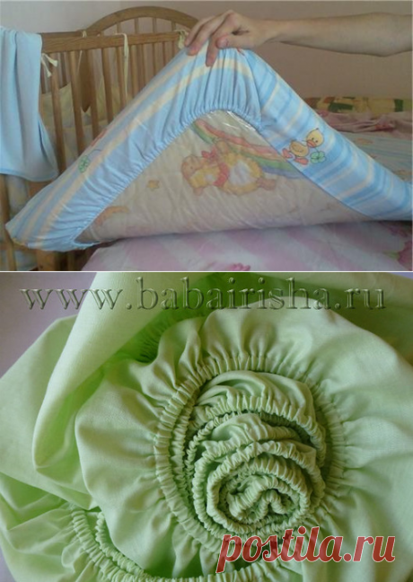 Простыня с резинкой всего за 5 минут