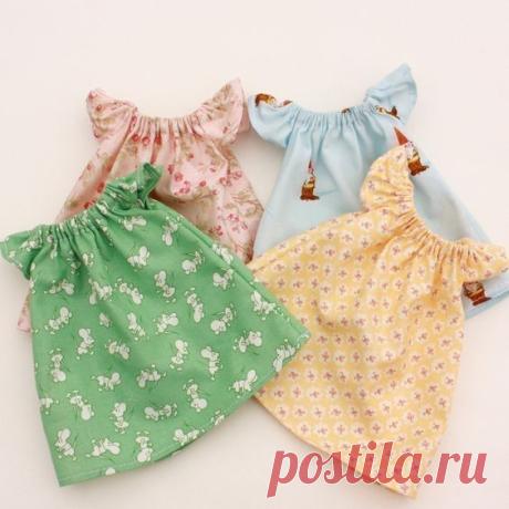 Pretty Peasant Dress PDF Pattern Doll Clothing