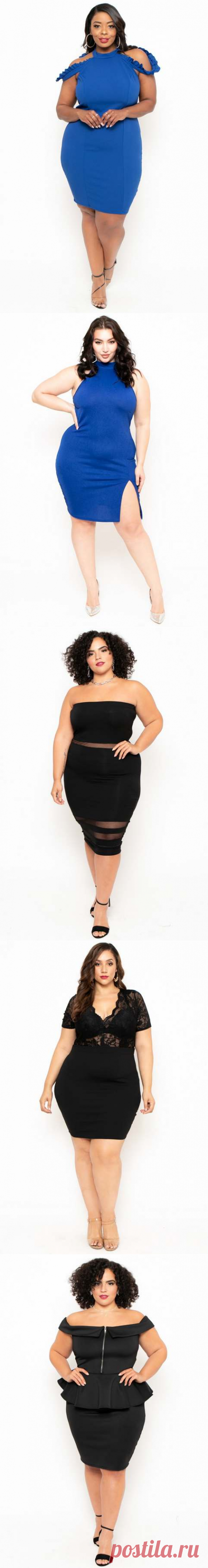 Платья для полных девушек американского бренда Curvy Sense лето 2019 (60 фото)