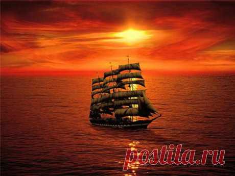 Парусник закат