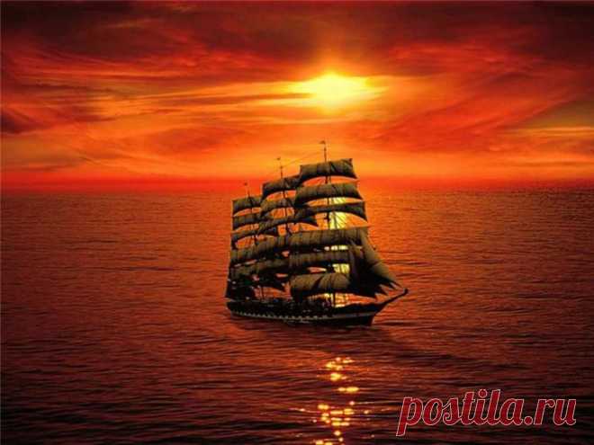 Парусник закат