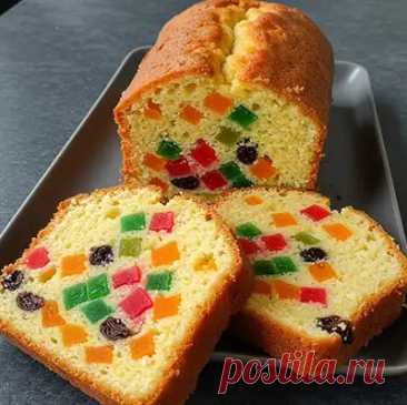 Рецепт кекса с цукатами