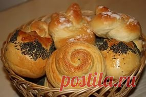 булочки, куча рецептов