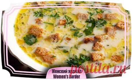 🍴 СЫРНЫЙ СУП С ГРЕНКАМИ 🍴