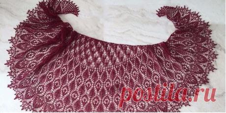 Шарфы и шали, вязаные спицами и крючком, схемы и описания - Вяжи.ру - модели 7