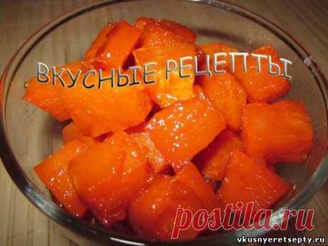 Сладкая тыква в духовке - рецепт с фото | Вкусные рецепты