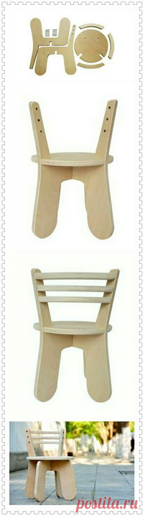 A cute children chair..actually it's an assignment of my design course. Our team worked it out excitedly~
