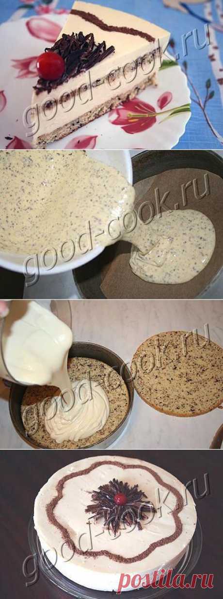 Хорошая кухня - торт с творогом и белым шоколадом. Кулинарная книга рецептов. Салаты, выпечка.