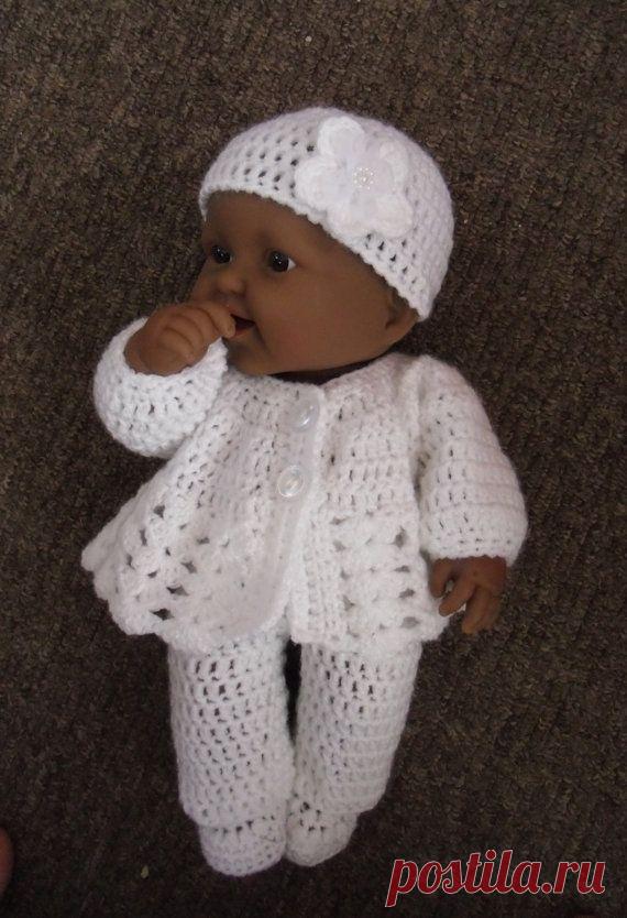PDF crochet pattern for 14 inch Berenguer Lots to by petitedolls
