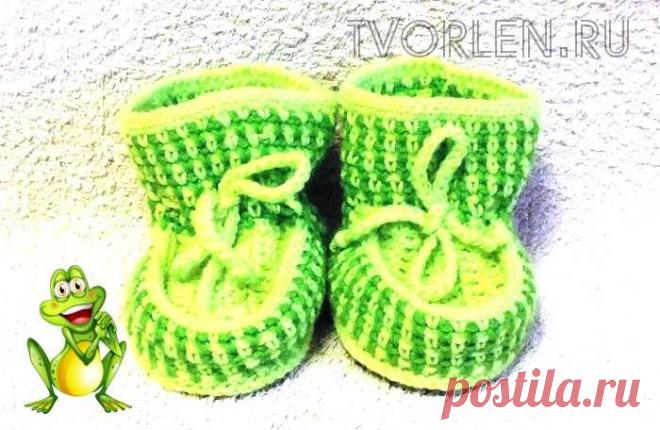 Пинетки с двойной подошвой – мастер-класс – Творим – не ленимся! Как вязать крючком пинетки с двойной подошвой для малыша – подробный мастер-класс со схемами и описанием вязания и пошаговыми фото процесса