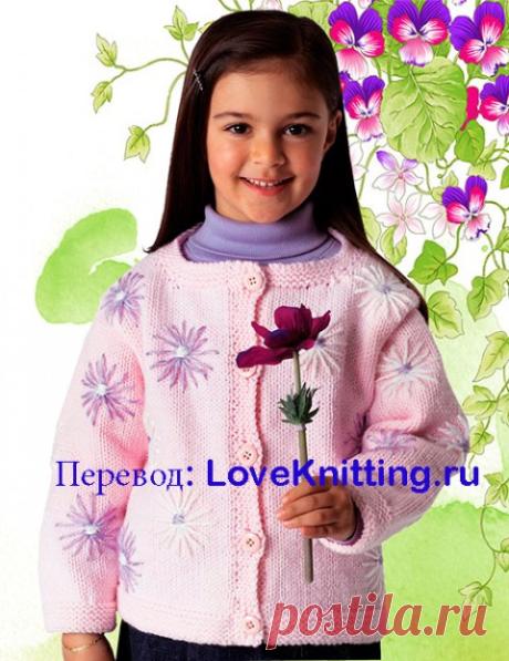 Жакет с цветами