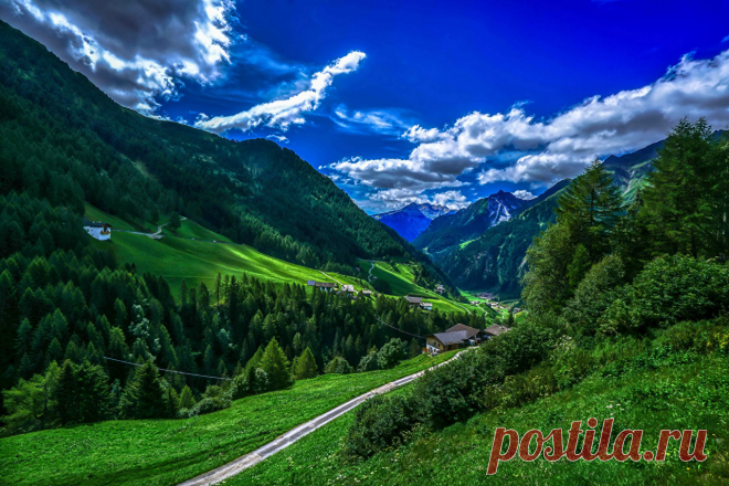 Фотография Италия Bolzano Горы Природа Леса Небо Пейзаж Трава Облака