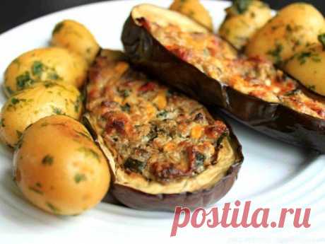 Фаршированные грибами баклажаны - золотая осень на вашем столе