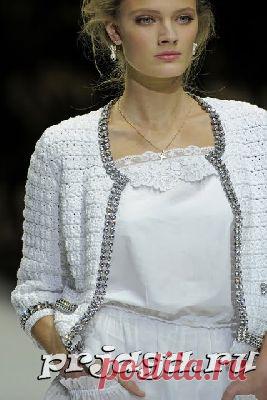 Кардиган крючком с стразами в стиле DOLCE & GABBANA