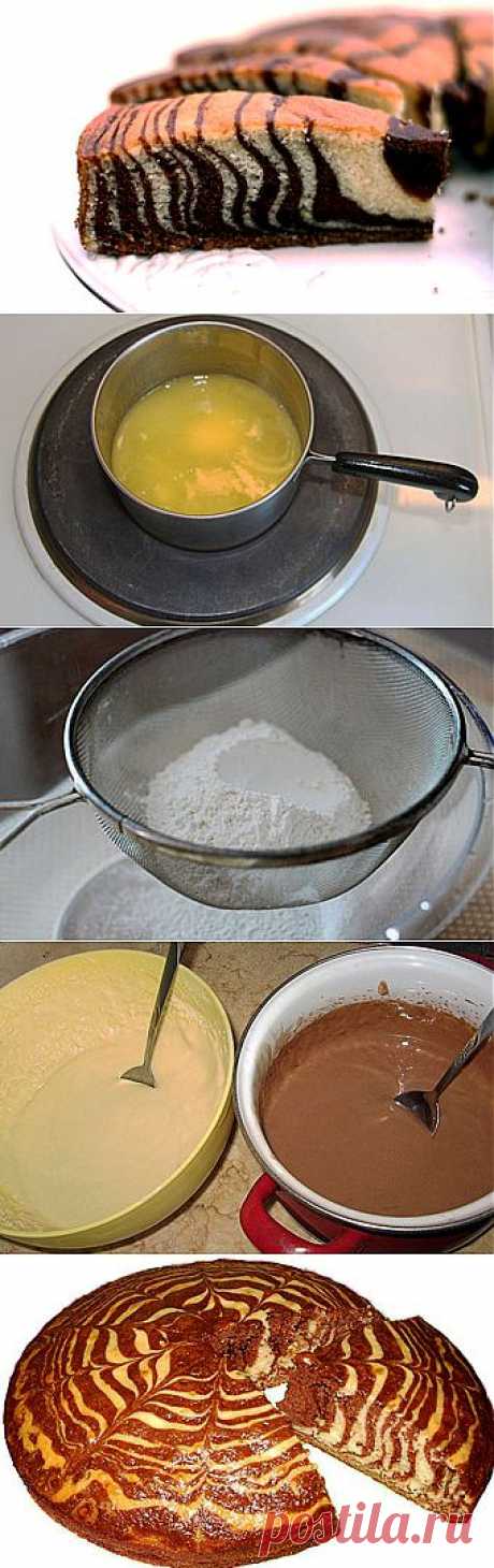 Зебра на кефире / Кексы / TVCook: пошаговые рецепты c фото