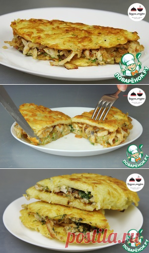 Драники с курицей 